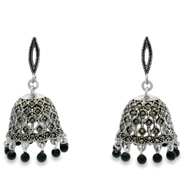Arete Campana de Marquesita Blanco