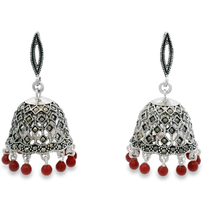 Arete Campana de Marquesita Blanco