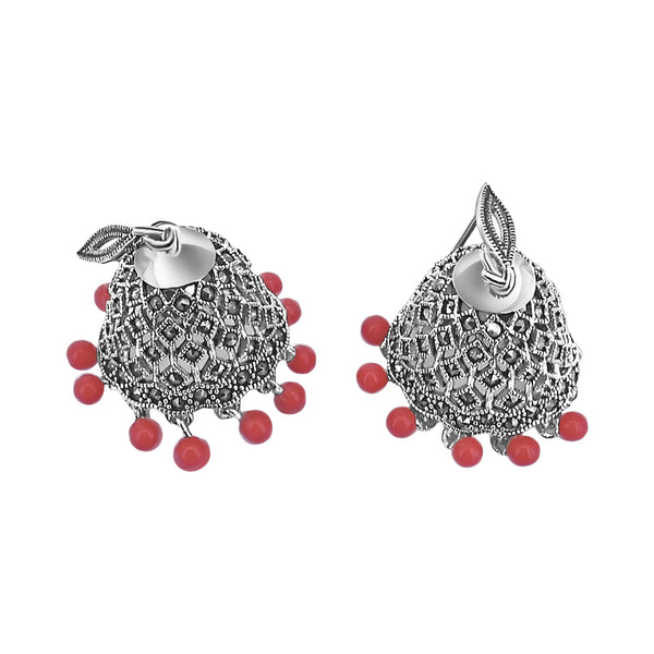 Arete Campana de Marquesita Blanco