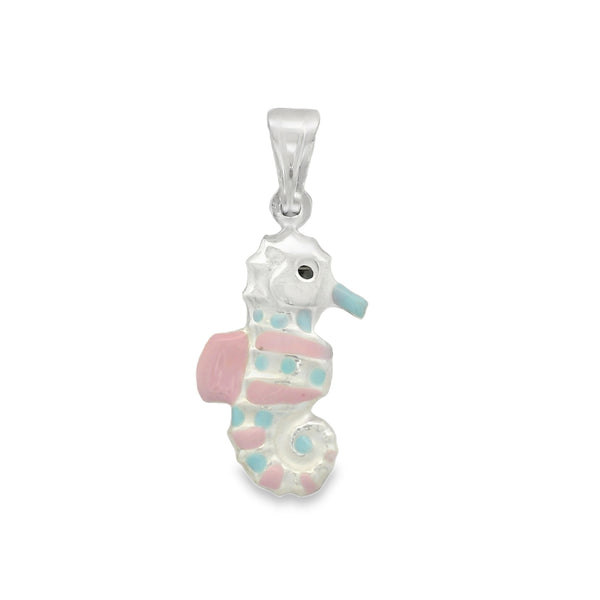 Dije para Pulsera y Collar de Caballito de Mar Azul