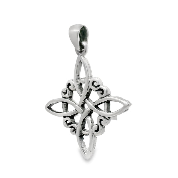 Dije de Plata de Nudo de Bruja