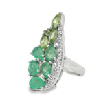 Anillo Azucena de Esmeralda con Topacio Esmeralda Con Topacio / 6