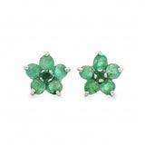 Arete Mini Flor Esmeralda