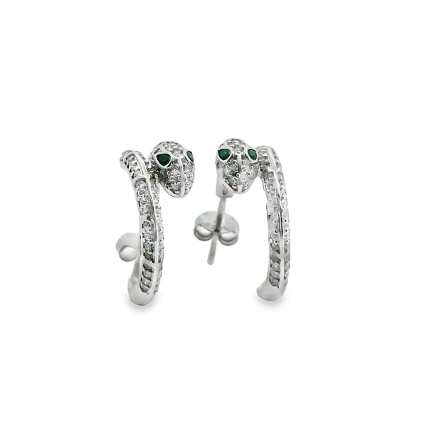 Aretes de Serpiente con Circonias