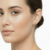 Arete Citrina Ovalado