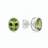 Arete Peridot Ovalado