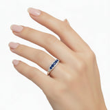 Anillo Camelia de Zafiro