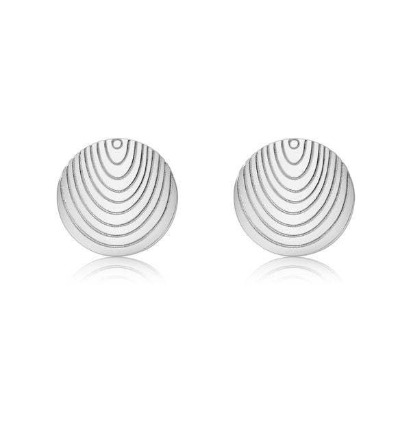 Aretes De Círculo Con Líneas