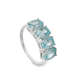 Anillo Nomeolvides de Topacio Azul Topaz Azul / 6