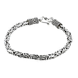 Pulsera Tejido Bali De Plata