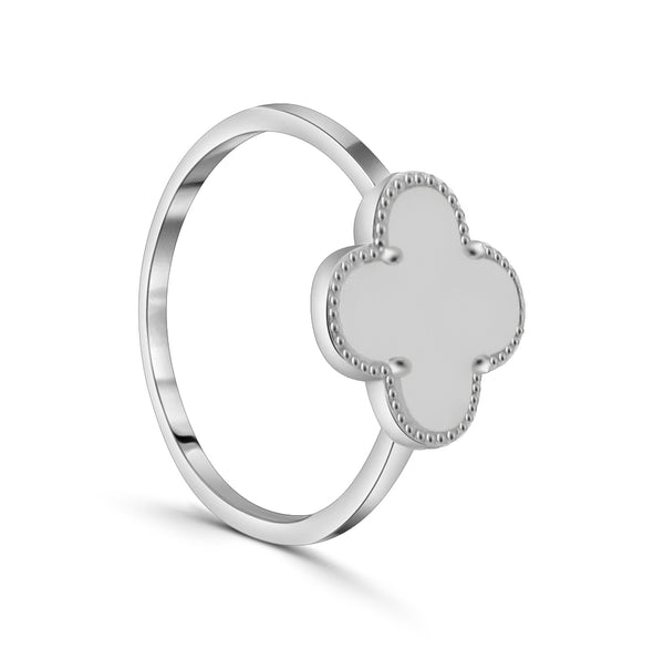 Anillo Trébol Blanco 9