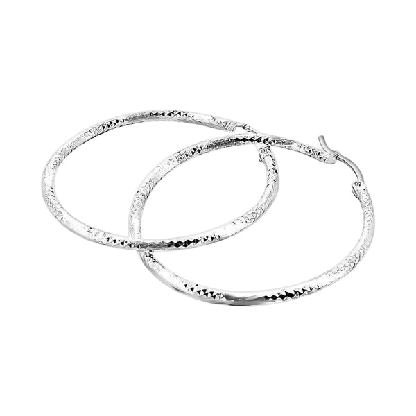 Arracadas De Plata 3.9 CM