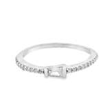 Anillo de Trapecio con Circonia 5