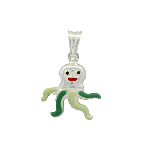 Dije para Pulsera y Collar de Pulpo Azul
