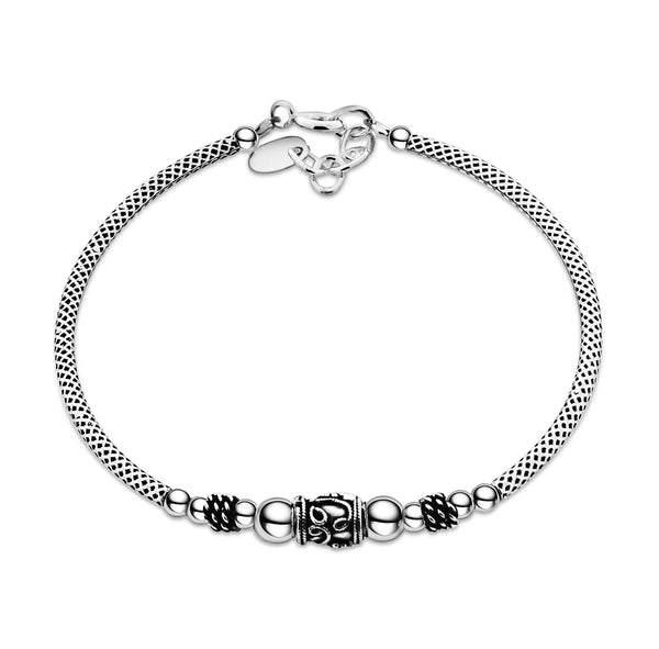 Pulsera Semirrígida De Plata