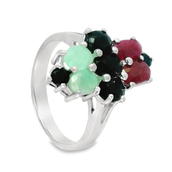 Anillo Vanegas #7 / Zafiro/ Rubi y Esmeralda