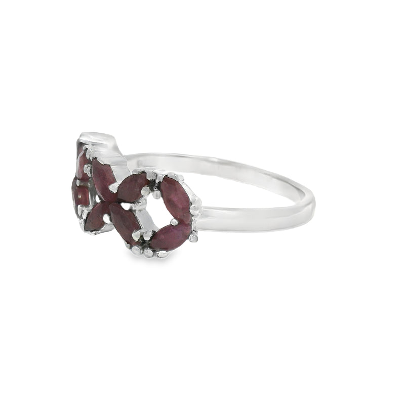 Anillo de Aros de Piedra Natural Zafiro / 6