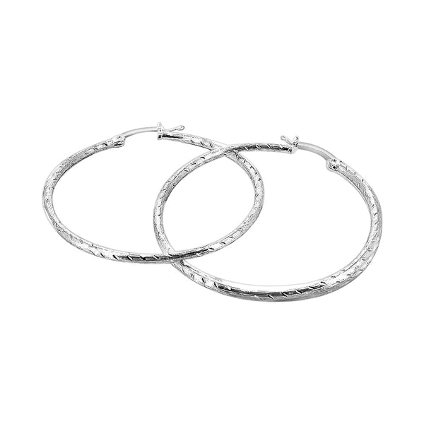 Arracadas De Plata 4.3 CM