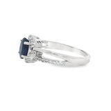Anillo Solitario con Piedras Preciosas y Circonia Zafrio / 6