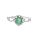 Anillo Solitario con Piedras Preciosas y Circonia Zafrio / 6