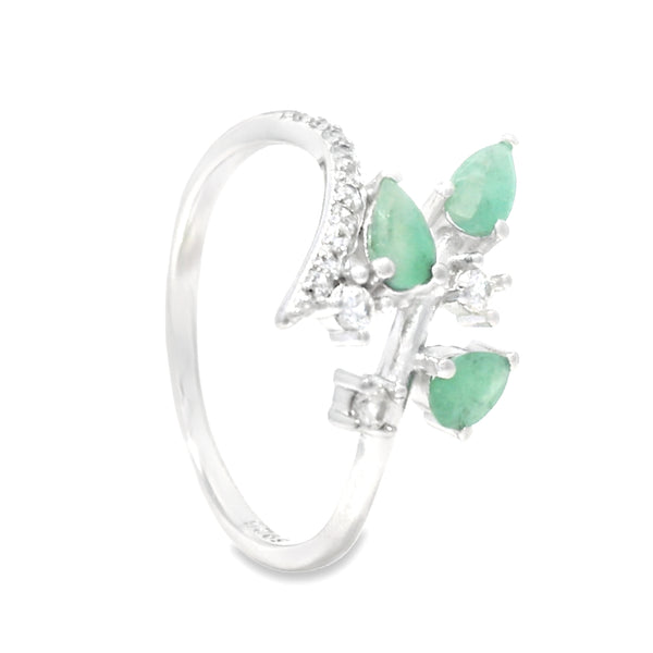 Anillo Nat de Piedras Preciosas con Circonia Esmeralda / 6