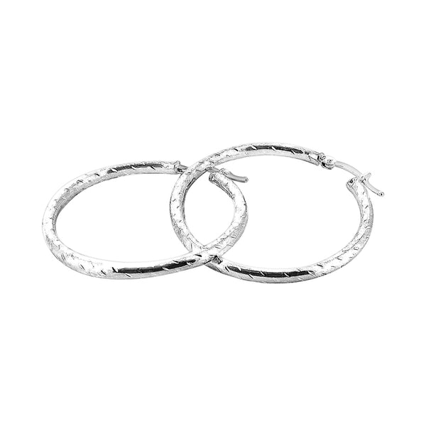 Arracadas De Plata 4 CM