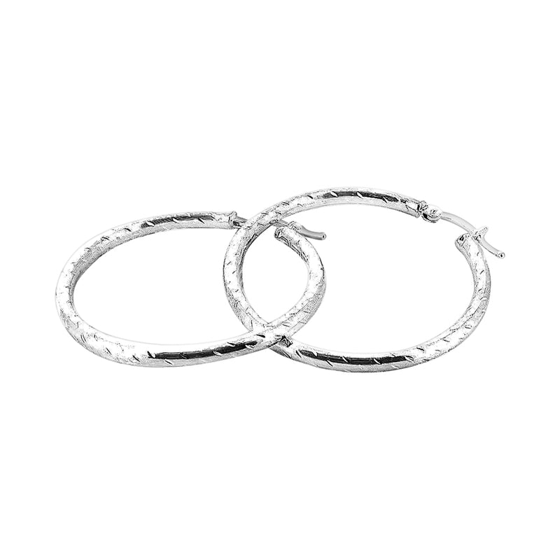 Arracadas De Plata 4 CM