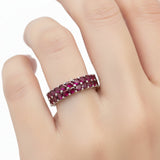 Anillo Crisantemo de Rubí