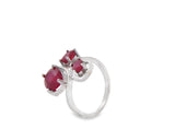 Anillo De Piedra Natural Rubí Rubi / 6