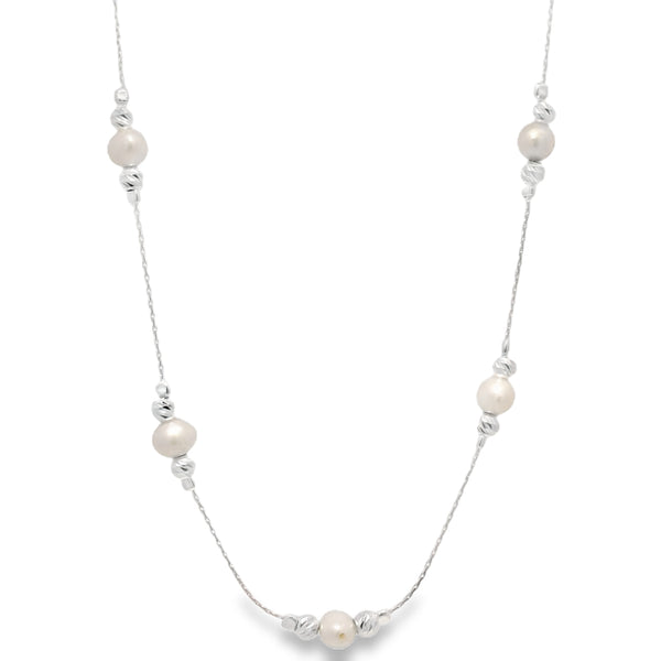 Collar con Perlas y Bolitas