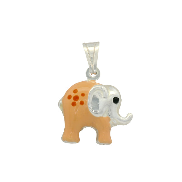 Dije para Pulsera y Collar de Elefante Rosa