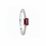 Anillo Eterno Rubí Con Circonias