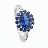 Anillo Ovalado Zafiro