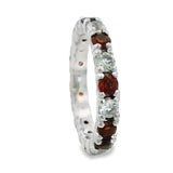 Anillo Churumbela Celestial Granate Granate / 6.5