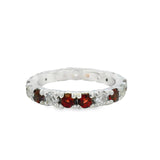 Anillo Churumbela Celestial Granate Granate / 6.5