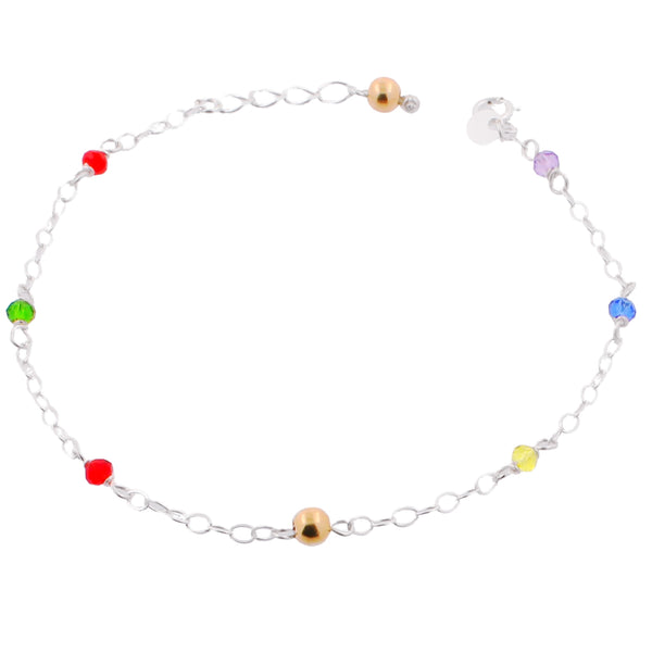 Pulsera con Esferas de Colores