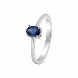 Anillo Solitario Piedra Natural