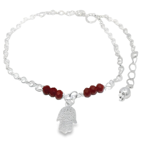 Pulsera Mano de Fátima Rojo
