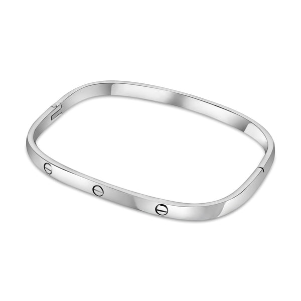 Brazalete Rectangular De Plata