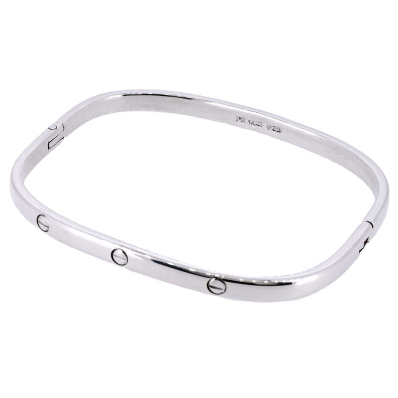 Brazalete Rectangular De Plata