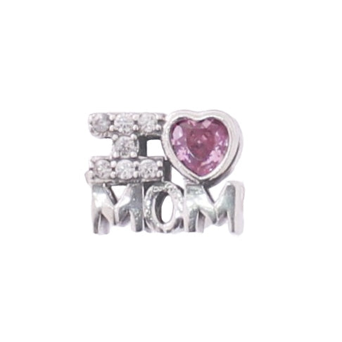 Dije Para Pulsera de " I LOVE MOM"