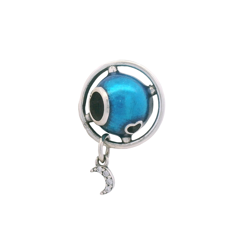 Charm Galaxia Azul con Luna