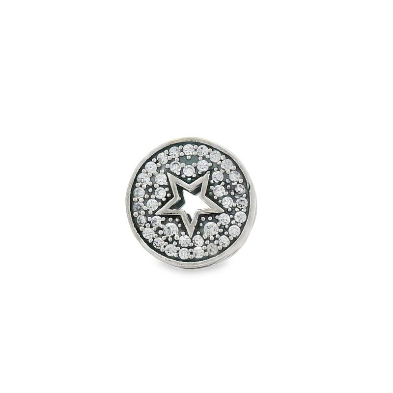 Charm Circulo con Estrella de Circonia