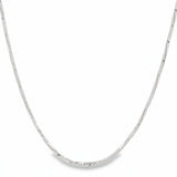 Cadena De Plata Brillante 40 CM