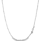 Cadena De Plata Brillante 40 CM
