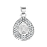 Medalla De La Virgen De Guadalupe Gota Circonia