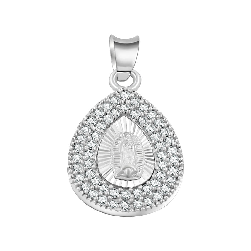Medalla De La Virgen De Guadalupe Gota Circonia