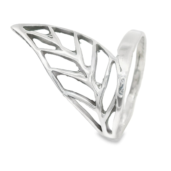 Anillo Hoja de Plata 6