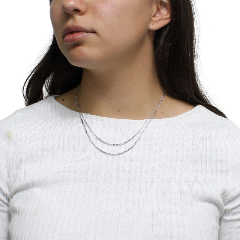 Collar Doble de Tenis de Circonia