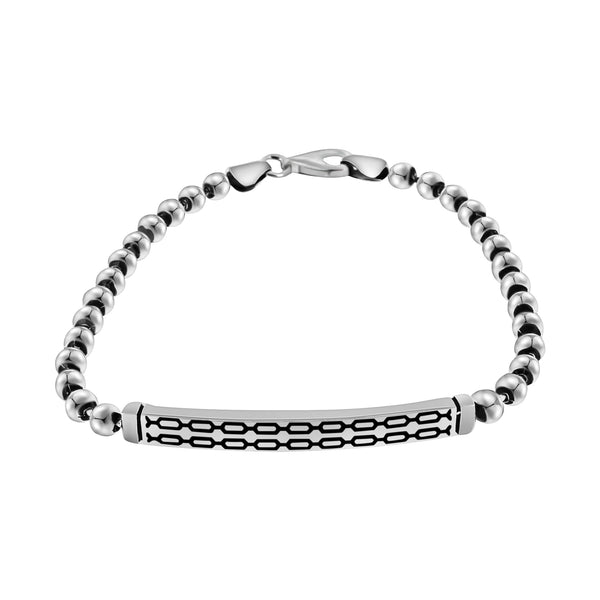 Pulsera Para Caballero Eslabón De Esferas